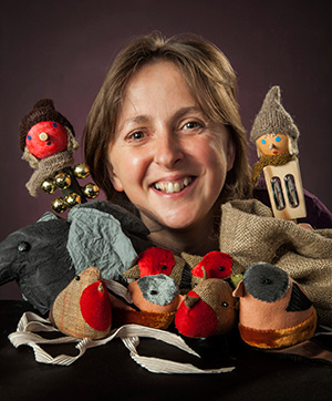 Ailie Finlay with puppets